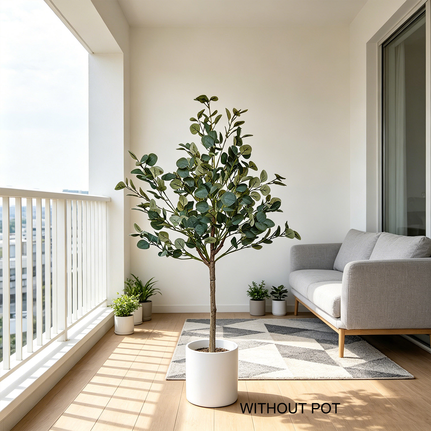 Ficus Lyrata Tree - Planta Artificial de Eucalipto de 140cm