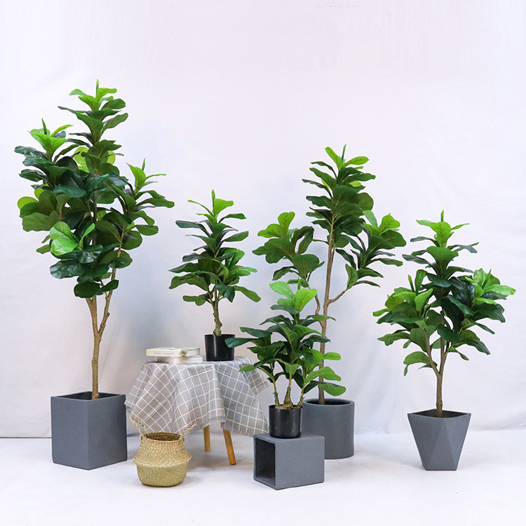 Planta artificial em vaso de p - Ficus Lyrata Tree avaliação e preço